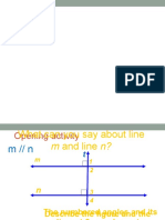 Pairs of Angles Formed by Parallel Lines Cut