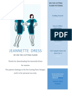 Jeannette Dress Pattern - Sewing and Drafting Tutorial