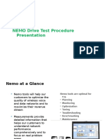 NEMO Drive Test Procedure Presentation