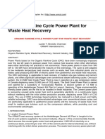 Ormat Technologies Inc. - Organic Rankine Cycle Power Plant For Waste Heat Recovery - 2013-05-09