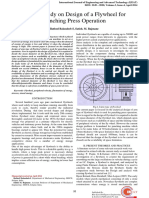 A Case Study On Design of A Flywheel For Punching Press Operation