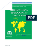  International Handbook of Universities 2017 WHED IAU UNESCO