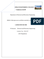 EE6612-Miroprocessor and Microcontroller Laboratory