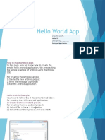 HelloWorldApp Session Presentation