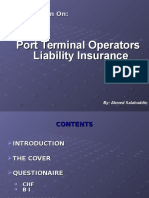 Port Terminal Operator Liability Insurance by Mr. Ahmed Sala