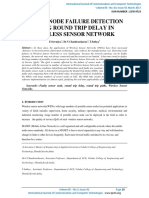 Sensor Node Failure Detection Using Round Trip Delay in Wireless Sensor Network