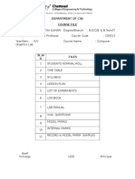 Course File For Lab