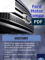 Ford Motor Company A Case Study Presentation With Transitions