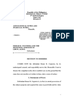 Republic of The Philippines Regional Trial Court 5 Judicial Region Ligao City Branch 11