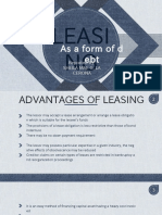 Leasing As A Form of Debt