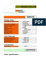 Design of Carbon Filters: Inputs