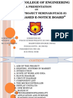 PPT On GSM BASED E NOTICE BOARD