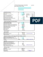 Solid Wall HDPE Pipe: NRCS NEH 636 Chap. 52 Buried Pipeline Design Calculations