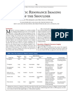 Magnetic Resonance Imaging of The Shoulder: C T S D