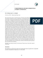 Performance of Unreinforced Concrete Bored Piles Under Different Loading Conditions