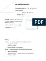 Chapter 4: Unconstrained Optimization