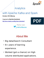 Real Time Analytics With Apache Kafka and Spark: @rahuldausa