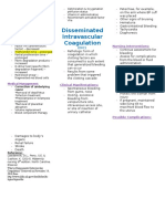 Dissiminated Intravascular Coagulation Patho