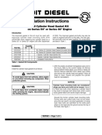 Installation Instructions: 18SP563 - Install Cylinder Head Gasket Kit On Series 50 or Series 60 Engine