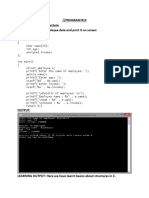 PROGRAM #13 Aim:Implementing Structure //program To Read Employee Data and Print It On Screen