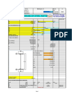 Design of Steel Rafter: Econmic Flange For Given Depth