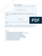 The Laplace Transform