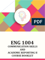 Eng1004 Course Booklet