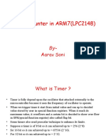 Timer Counter in ARM7 (LPC2148) : Aarav Soni