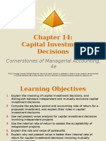 Capital Investment Decisions: Cornerstones of Managerial Accounting, 4e