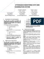 Computerized Attendance Monitoring With Sms Dissemination System