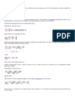 Indeterminate Forms