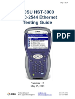 JDSU HST-3000 RFC-2544 Ethernet Testing Guide