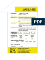 SS 316 (0.5 FN) : Stainless Steel Electrode