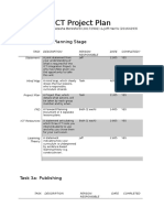 ICT Project Plan: Assessment 1: Planning Stage