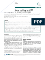 Role of Conventional Radiology and Mri Defecography of Pelvic Floor Hernias