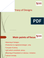 Piracy of Designs