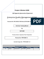 Sap QM Inspection Plan Preparation User Manual PDF