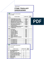 Daftar Obat & Alkes Trolley Emergency