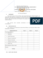 Terminal Report Retooling (Fact Finding)