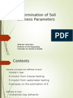 Determination of Soil Stiffness Parameters