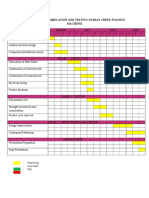 Gantt Chart (Fabrication and Testing Durian Crepe Folding Machine)