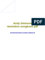 Andy Timmons Resolution Songbook PDF