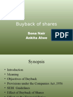 Buyback of Shares: Sona Nair Ankita Alwe