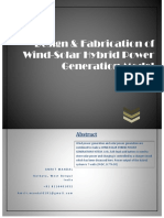 Wind - Solar Hybrid Power Generation Mode PDF