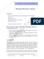 Managing Records Special Format