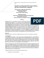 Dashboard User Interface For Measuring Performance Metrics: Concept From Virtual Factory Approach