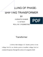 Modelling of Phase Shifting Transformers