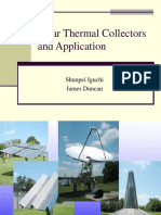 Solar Thermal Collectors and Application: Shunpei Iguchi James Duncan