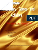 Vocabulary Games and Activities PDF