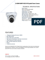 Features of Dahua DH-HAC-HDW1000RP HDCVI Dome CCTV Camara